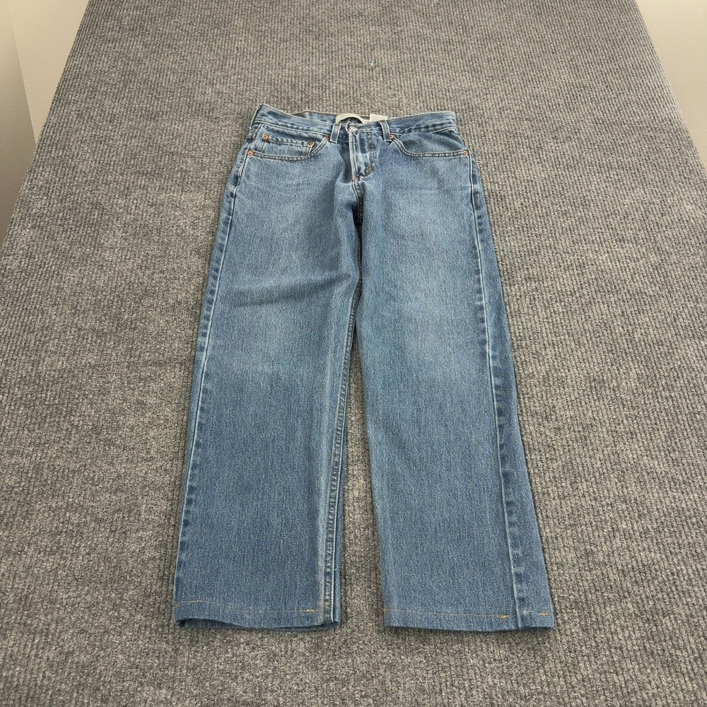 Levi's 505 Jeans Mens 32x30 Blue Cotton‎ Regular Fit Straight Leg Classic Casual